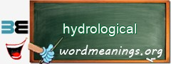 WordMeaning blackboard for hydrological